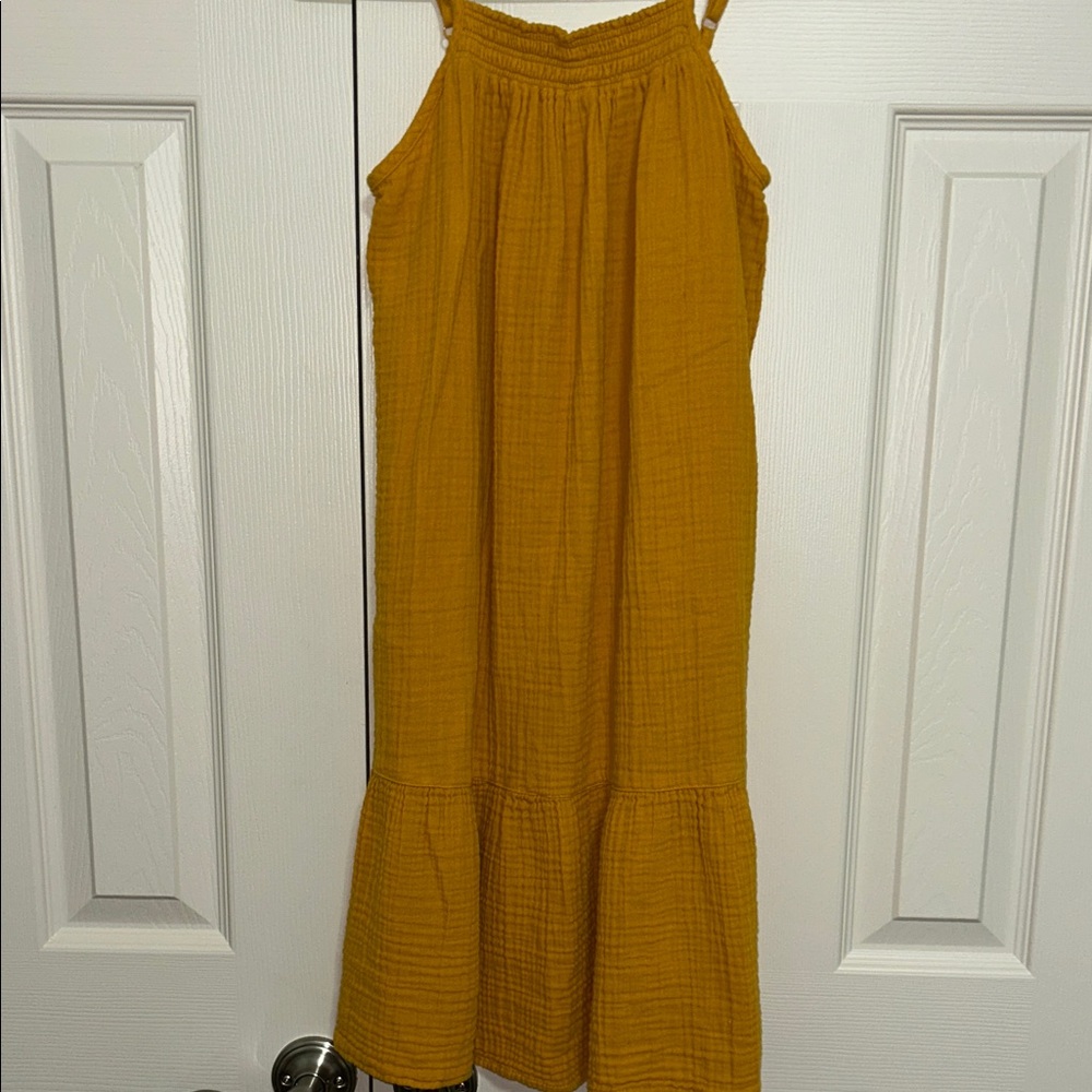 Old Navy Kids Casual Dress - Mustard Yellow